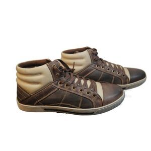 J'S AWAKE DYLAN 01 Brown Leather Shoes Size 10